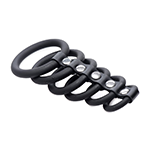 6 Ring Silicone Chastity Device