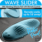 28X Wave Slider Vibrating Silicone Pad with Remote