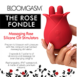 10X Fondle Massaging Rose Silicone Clit Stimulators