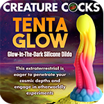 Tenta-Glow Glow-In-The-Dark Silicone Dildo