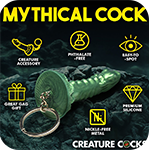 Cockness Monster Mini Dildo Key Chain