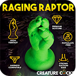 Raptor Claw Fisting Silicone Dildo - Green