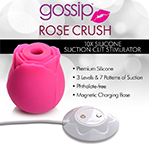 10X Rose Crush Silicone Clitoral Stimulator