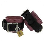 Strict Leather Pink & Black Deluxe Locking Cuffs
